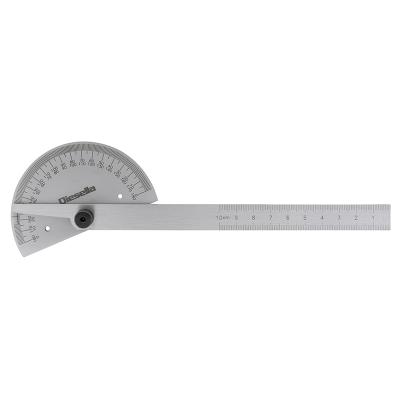 Protractor 85x150 mm with solid graduated arc